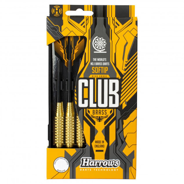 Harrows  Dart Arrows Club Soft 18g /Grep gK Softtip Brass