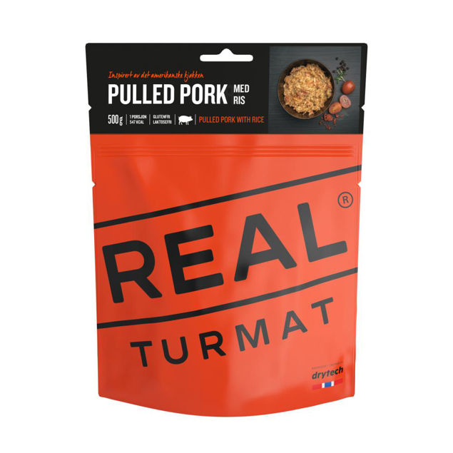 Real Turmat  Pulled pork med ris 500 gr