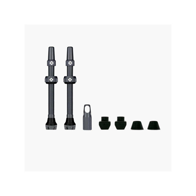 MUC-OFF Tubeless Valve Kit V. 2.0 44 mm Grey