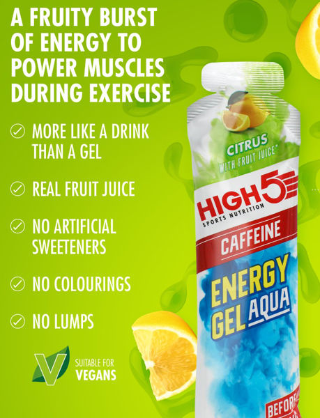 HIGH5 EnergyGel Aqua Koffein Sitrus