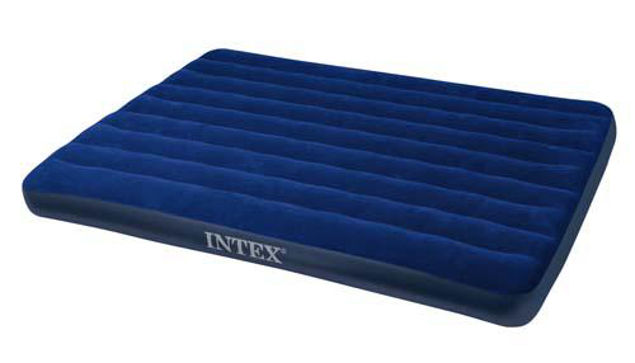 Intex  Luftmadrass Velur Queen 203 X 152 Cm Blå